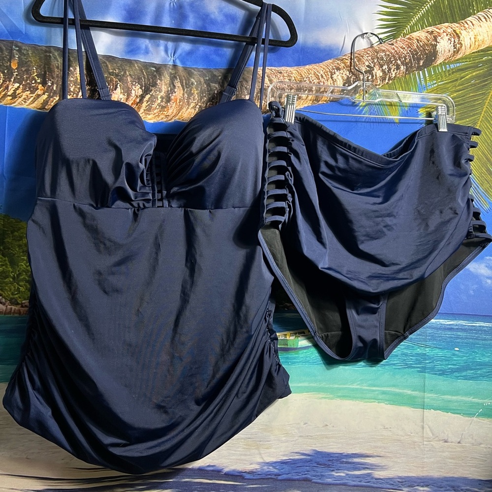 Cacique Navy Blue Bikini Set